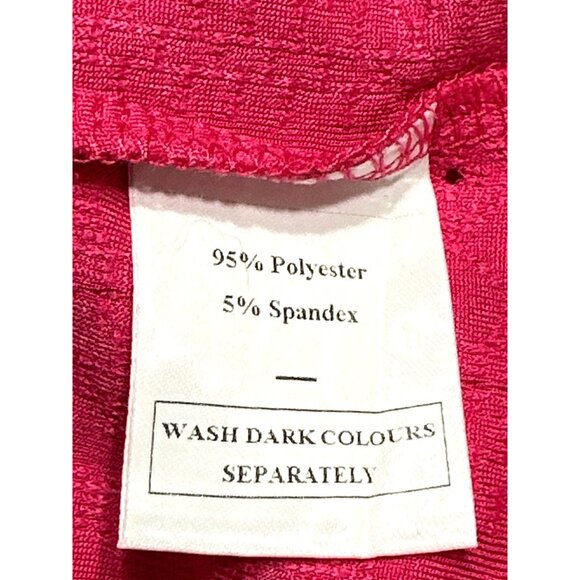 WiHoll Size XL NWT Hot Pink Textured Knit Sleeveless Top City Chic Bold Pop - Picture 8 of 10